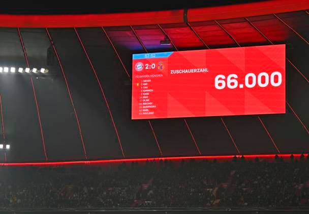 21 01 2026, Football UEFA Championsleague 2025 2026 Preliminary Round 7 Matchday, FC Bayern Munich Union Saint Gilloise, in the Allianz Arena Munich 66000 spectators DFL and DFB regulations prohibit any use of photographs as image sequences and or quasi video