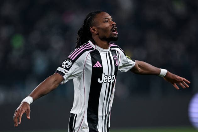 Cm Torino 21 01 2026 - Champions League Juventus-Benfica foto Cristiano Mazzi Image nella foto: esultanza gol Khephrem Thuram 