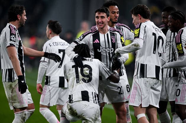 Cm Torino 21 01 2026 - Champions League Juventus-Benfica foto Cristiano Mazzi Image nella foto: esultanza gol Khephrem Thuram 