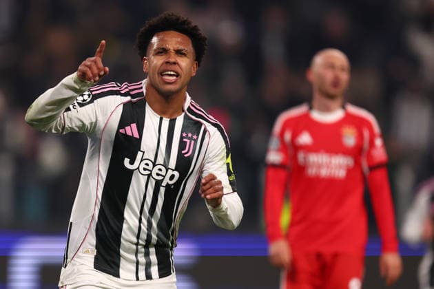 Weston Mckennie (Juventus Fc) celebrates after scoring his team s second goal, UEFA Champions League 2025 26 League Phase MD7, Juventus v SL Benfica - UEFA Champions League 2025 26 League Phase MD7, Allianz Stadium, January 21, 2026, Turin, Italy.