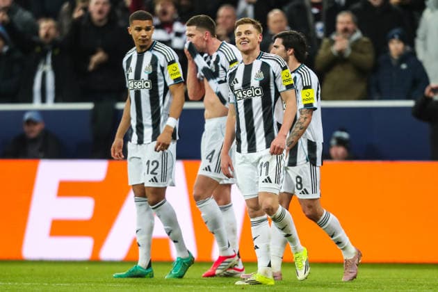 Newcastle United v PSV, UEFA Champions League Harvey Barnes Of Newcastle United scores a GOAL 3-0 and celebrates during the Newcastle United v PSV Eindhoven UEFA Champions League Round 1 League stage match at St. James Park, Newcastle Upon Tyne, England on 21 January 2026 Credit: Lee Keuneke Every Second Media Editorial use only. All images are copyright Every Second Media Limited. No images may be reproduced without prior permission. Copyright: xIMAGO EveryxSecondxMediax ESM-1768-0071 LeexKeunekex xEveryxSecondxMediax