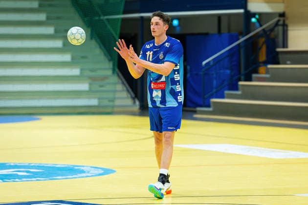 21 01 2026, xovx, Handball Testspiel Handball Bundesliga, HSG Wetzlar TV Großwallstadt Ole Klimpke TV Großwallstadt , Freisteller Wetzlar Dutenhofen Sporthalle Dutenhofen Hessen Deutschland DE