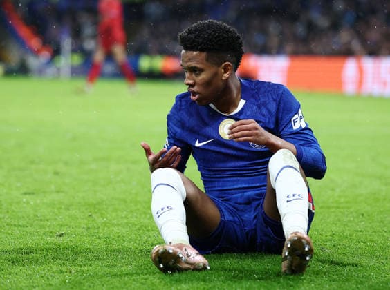 London, England, 21st January 2026. Estevao of Chelsea during the Chelsea vs Pafos FC UEFA Champions League match at Stamford Bridge, London. Picture credit should read: David Klein Sportimage EDITORIAL USE ONLY. No use with unauthorised audio, video, data, fixture lists, club league logos or live services. Online in-match use limited to 120 images, no video emulation. No use in betting, games or single club league player publications. SPI_041_DK_CHELSEA_PAFOS SPI-4466-0041