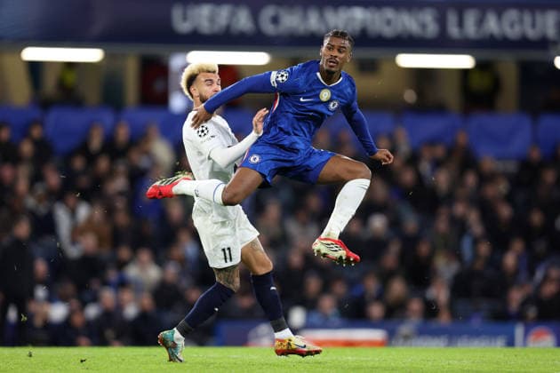 Chelsea gegen Pafos 21. Januar 2026, London UEFA Champions League Fußball, Gruppenphase Chelsea gegen Pafos Jorrel Hato von Chelsea Foto Charlotte Wilson Abseits London UK  Copyright: xCharlottexWilsonx xOffsidexOffside