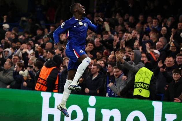 Moises Caicedo of Chelsea celebrates after scoring a goal (1-0) Chelsea v Pafos, UEFA Champions League, Group Stage, Football, Stamford Bridge, London, UK - 21 Jan 2026London Stamford Bridge United Kingdom EDITORIAL USE ONLY No use with unauthorised audio, video, data, fixture lists, club league logos or live services. Online in-match use limited to 120 images, no video emulation. No use in betting, games or single club league player publications. Copyright: xSimonxDael Shutterstockx 16348356aj