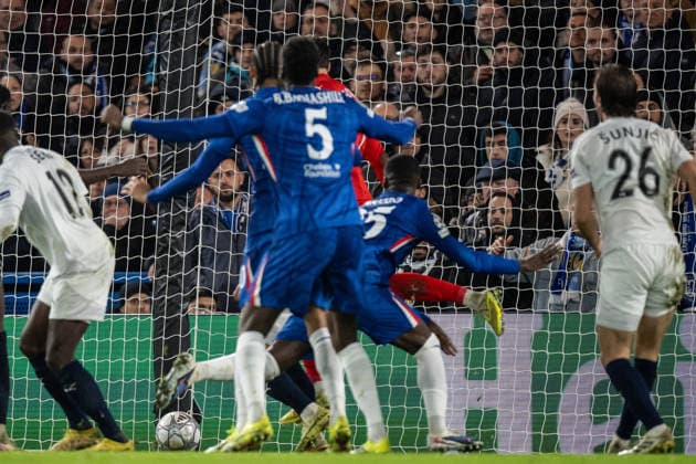 LONDON, ENGLAND - JANUARY 21: Moises Caicedo of Chelsea goal during the UEFA Champions League 2025 26 League Phase MD7 match between Chelsea FC and Pafos FC at Stamford Bridge on January 21, 2026 in London, England. Photo Sebastian Frej Chelsea FC v Pafos FC - UEFA Champions League 2025 26 League Phase MD7 Copyright: xSebastianxFrejx