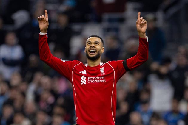 Football - UEFA Champions League - League Phase - Olympique de Marseille v Liverpool FC MARSEILLE, FRANCE - Wednesday, January 21, 2026: Liverpool s Cody Gakpo celebrates after scoring his side s third goal during the UEFA Champions League match between Olympique de Marseille and Liverpool FC at the Stade VÃ lodrome. (Photo by David Rawcliffe Propaganda) MARSEILLE Stade VÃ lodrome BOUCHES-DU-RHÃ NE FRANCE  Copyright: xDavidxRawcliffex P2026-01-21-Marseille_Liverpool-117