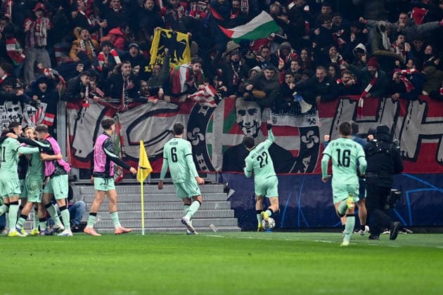 Nico Serrano (Athletic Bilbao) celebrating his goal during Atalanta BC vs Athletic Club, UEFA Champions League football match in Bergamo, Italy, January 21 2026  Copyright: xGianlucaxRicci IPAxSportx xipa-agency.netx xx IPA_70390717 IPA_Agency_IPA70390717