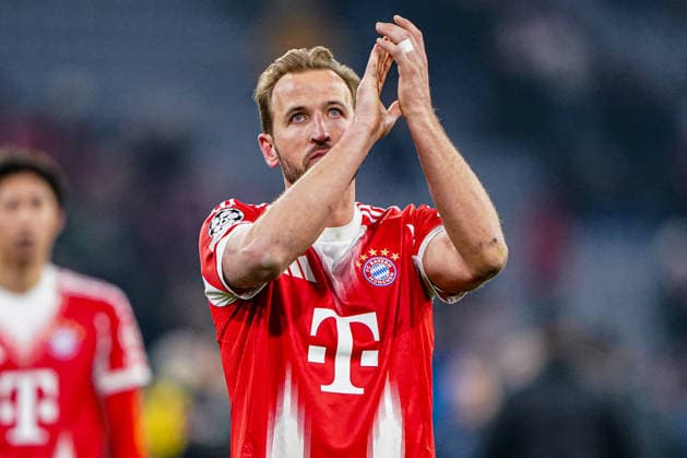 2026-01-21 FC Bayern München v R. Union Saint-Gilloise - UEFA Champions League 2025 26 League Phase MD7 MUNICH, GERMANY - JANUARY 21: Harry Kane of FC Bayern Munchen thanks the fans during the UEFA Champions League 2025 26 League Phase MD7 match between FC Bayern M++nchen and R. Union Saint-Gilloise at Football Arena Munich on January 21, 2026 in Munich, Germany. Munich Football Arena Munich Germany Content not available for redistribution in The Netherlands directly or indirectly through any third parties. Copyright: xAndrexWeeningx