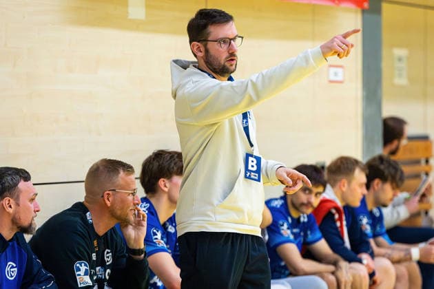 21 01 2026, xovx, Handball Test Match Handball Bundesliga, HSG Wetzlar TV Großwallstadt Coach Andre Lohrbach TV Großwallstadt Wetzlar Dutenhofen Sporthalle Dutenhofen Hessen Germany EN