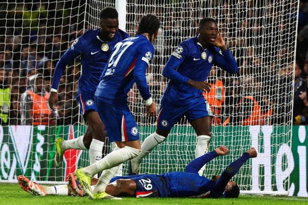Chelsea v Pafos, Champions League GOAL 1-0 MoisÃ s Caicedo of Chelsea scores a goal and celebrates during the Champions League match between Chelsea and Pafos at Stamford Bridge, London, UK on 21 January 2026. London Stamford Bridge Greater London UK Editorial use only , Copyright: xPaulxPhelanx PSI-23600-0043