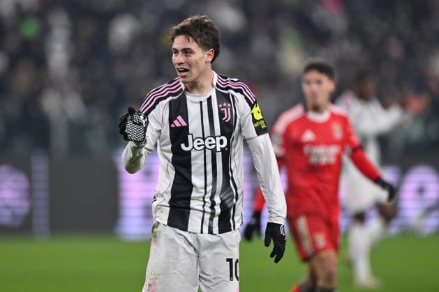 Kenan Yildiz of Juventus F.C. is in action during the UEFA Champions League phase day 7 football match between Juventus F.C. and S.L. Benfica at the Juventus Stadium on January 21, 2026 in Milan, Italy.  Copyright: xDomenicoxCippitelli IPAxSportx xipa-agency.netx xx IPA_70393376 IPA_Agency_IPA70393376