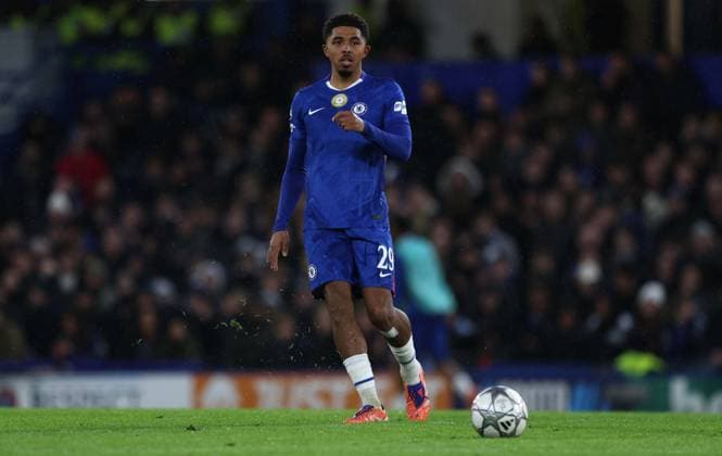 . - Chelsea v Pafos, UEFA Champions League 2025 26, League Phase, Stamford Bridge Stadium, London, England. - 21st January 2026. (C) Alex Ferrelly Crystal Pix (C) Daniel Weir Crystal Pix Wesley Fofana of Chelsea. - Chelsea v Pafos, UEFA Champions League 2025 26, League Phase, Stamford Bridge Stadium, London, England. - 21st January 2026. (C) Alex Ferrelly Crystal Pix London England United Kingdom Copyright: xAlexxFerrellyx CP_Chelsea_Pafos_210126_AF_32