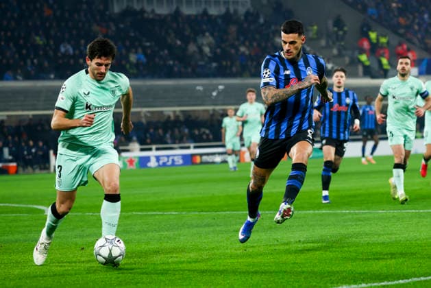 Atalanta BC v Athletic Club - UEFA Champions League 2025 26 League Phase MD7 Gianluca Scamacca and Dani Vivian are in action during the UEFA Champions League 2025 26 match between Atalanta BC and Athletic Club in Bergamo, Italy, on January 21, 2026, at New Balance Arena Bergamo Bergamo Italy  Copyright: xMairoxCinquettix originalFilename:cinquetti-atalanta260121_npyAx.jpg
