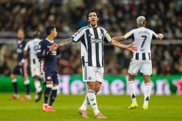 Newcastle United v PSV, UEFA Champions League Sandro Tonali Of Newcastle United gestures during the Newcastle United v PSV Eindhoven UEFA Champions League Round 1 League stage match at St. James Park, Newcastle Upon Tyne, England on 21 January 2026 Credit: Lee Keuneke Every Second Media Editorial use only. All images are copyright Every Second Media Limited. No images may be reproduced without prior permission. Copyright: xIMAGO EveryxSecondxMediax ESM-1768-0145 LeexKeunekex xEveryxSecondxMediax