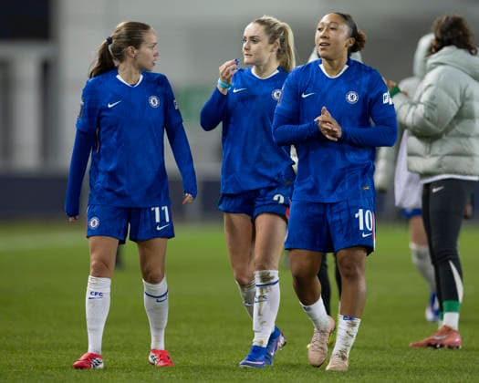 Manchester City v Chelsea - Subway Women s League Cup Semi Final Lauren James 10 of Chelsea Women F.C. celebrates at full time during the FA Women s League Cup match between Manchester City and Chelsea in Manchester, England, on January 21, 2026. Manchester United Kingdom  Copyright: xMIxNewsx originalFilename:fletcher-manchest260121_npkyv.jpg