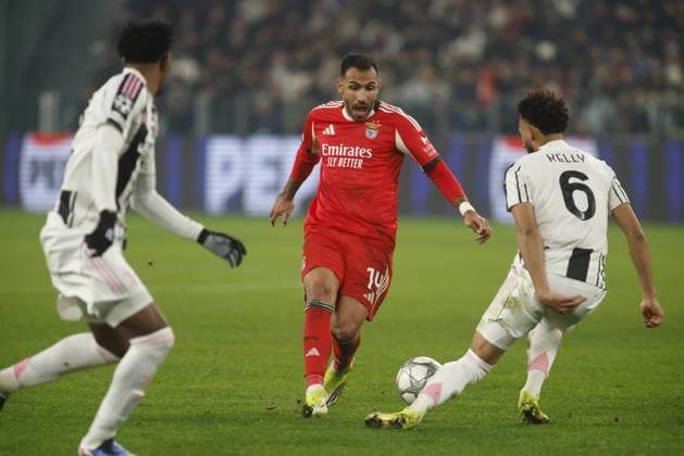 Vangelis Pavlidis of SL Benfica during the Uefa Champions League 2025 26 season football match between Juventus FC and SL Benfica on 21 January 2026 at Allianz Stadium, Turin, Italy. Photo Nderim KACELI  Copyright: xNderimxKaceli IPAxSportx xipa-agency.netx xx IPA_70394036 IPA_Agency_IPA70394036