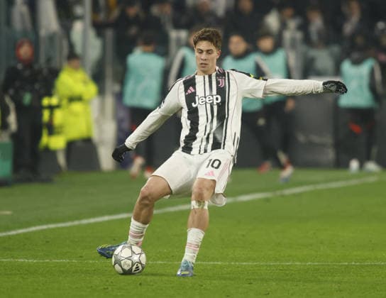 CALCIO - UEFA Champions League - Juventus FC vs SL Benfica Kenan Yildiz of Juventus FC during the Uefa Champions League 2025 26 season football match between Juventus FC and SL Benfica on 21 January 2026 at Allianz Stadium, Turin, Italy. Photo Nderim KACELI Turin Italy  Copyright: xIPAxSport ABACAx