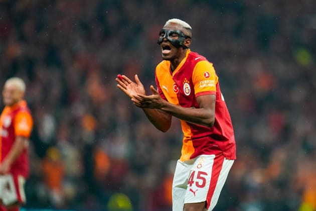 Galatasaray A.S. v Atletico de Madrid - UEFA Champions League 2025 26 League Phase MD7 Victor Osimhen of Galatasaray reacts during the UEFA Champions League match between Galatasaray and Atletico de Madrid at Ali Sami Yen Spor Kompleksi in Istanbul, Turkey, on January 21, 2026. Istanbul Istanbul Turkey  Copyright: xYagizxGurtugx originalFilename:gurtug-galatasa260121_npzyf.jpg