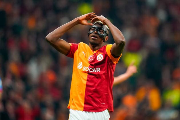 Galatasaray A.S. v Atletico de Madrid - UEFA Champions League 2025 26 League Phase MD7 Victor Osimhen of Galatasaray reacts during the UEFA Champions League match between Galatasaray and Atletico de Madrid at Ali Sami Yen Spor Kompleksi in Istanbul, Turkey, on January 21, 2026. Istanbul Istanbul Turkey  Copyright: xYagizxGurtugx originalFilename:gurtug-galatasa260121_npZlE.jpg