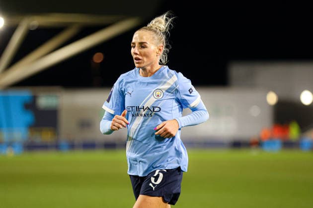 Alex Greenwood (5 Manchester City) in action during the Subway Womens League Cup semi final match between Manchester City and Chelsea at the Joie Stadium in Manchester, England Copyright: xNataliexMincher SPPx Sportspressphoto_SPR84069