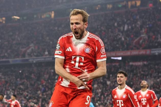 MUNICH - Harry Kane of FC Bayern Munich celebrates 1-0 during the Champions League match between FC Bayern Munich and Royale Union Saint-Gilloise on January 21, 2026, at the Allianz Arena in Munich, Germany. BART STOUTJESDIJK ANP UEFA Champions League 2025 26 League Phase MD7 2025-2026 xVIxANPxSportx xBartxStoutjesdijkxIVx 548199453 originalFilename: 548199453.jpg