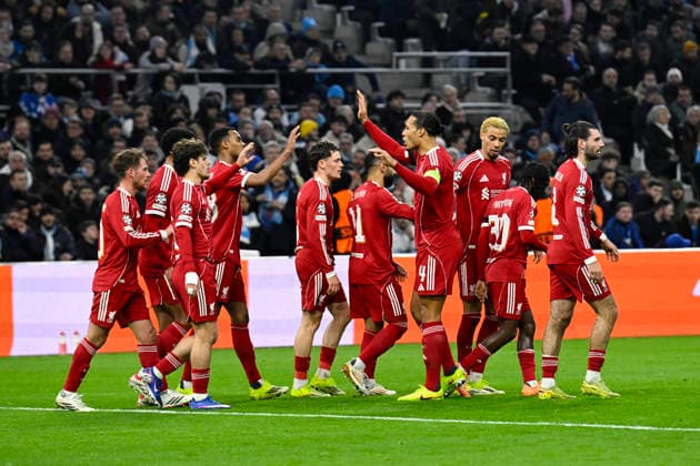 FOOTBALL : Olympique de Marseille VS Liverpool FC - UEFA Champions League - 21 01 2025 Joy LFC - UEFA Champions League match between Olympique de Marseille and Liverpool FC on January 21, 2026 at the Orange Velodrome Stadium in Marseille. MarseilleFrance  Copyright: xWilliamxCannarellax