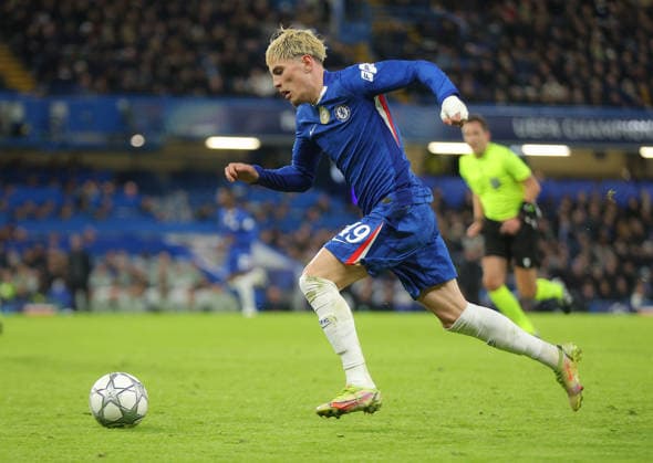 Chelsea v Pafos, UEFA Champions League, Stamford Bridge, London, UK - 21 01 2026 Alejandro Garnacho of Chelsea in action during the UEFA Champions League home game against Pafos at Stamford Bridge London Stamford Bridge London GBR, UK NEWSPAPERS OUT Copyright: xMarkxGreenwoodx