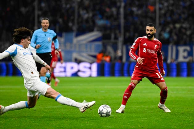 FOOTBALL : Olympique de Marseille VS Liverpool FC - UEFA Champions League - 21 01 2025 Mohamed Salah (LFC) - UEFA Champions League match between Olympique de Marseille and Liverpool FC on January 21, 2026 at the Orange Velodrome Stadium in Marseille. MarseilleFrance  Copyright: xWilliamxCannarellax