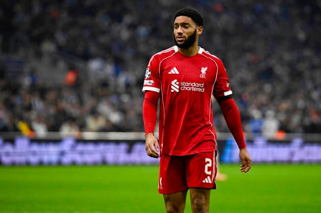 FOOTBALL : Olympique de Marseille VS Liverpool FC - UEFA Champions League - 21 01 2025 Joe Gomez (LFC) - UEFA Champions League match between Olympique de Marseille and Liverpool FC on January 21, 2026 at the Orange Velodrome Stadium in Marseille. MarseilleFrance  Copyright: xWilliamxCannarellax