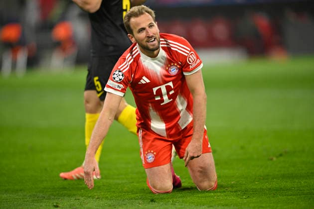 Harry Kane FC Bayern Muenchen FCB 09 on the ground FC Bayern Muenchen FCB vs R Union Saint Gilloise Matchday 7 21 01 2026 DFL REGULATIONS PROHIBIT ANY USE OF PHOTOGRAPHS AS IMAGE SEQUENCES AND OR QUASI VIDEO FC Bayern Muenchen FCB vs R Union Saint Gilloise