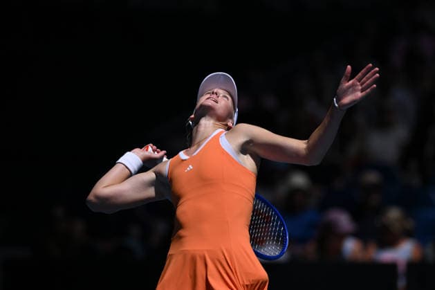 TENNIS AUSTRALIAN OPEN, Ashlyn Krueger of the USA in action during the Women™s 2nd round match against Madison Keys of the USA on day 5 of the 2026 Australian Open tennis tournament at Melbourne Park in Melbourne, Wednesday, January 22, 2026. ( NO ARCHIVING MELBOURNE VICTORIA AUSTRALIA  Copyright: xJAMESxROSSx 20260122135749913365