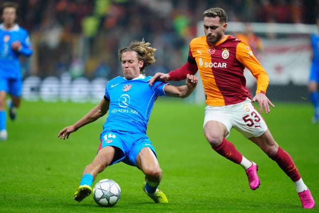 January 21, 2026, Istanbul, Turkey: Marcos Llorente of AtlÃ tico de Madrid and Bar?? Alper Y?lmaz of Galatasaray SK seen in action during the UEFA Champions League match between Galatasaray SK and Atletico de Madrid at Ali Sami Yen Sports Complex. Final score Galatasaray 1 : 1 Atletico de Madrid Istanbul Turkey - ZUMAs197 20260121_aaa_s197_132 Copyright: xGokhanxTanerx