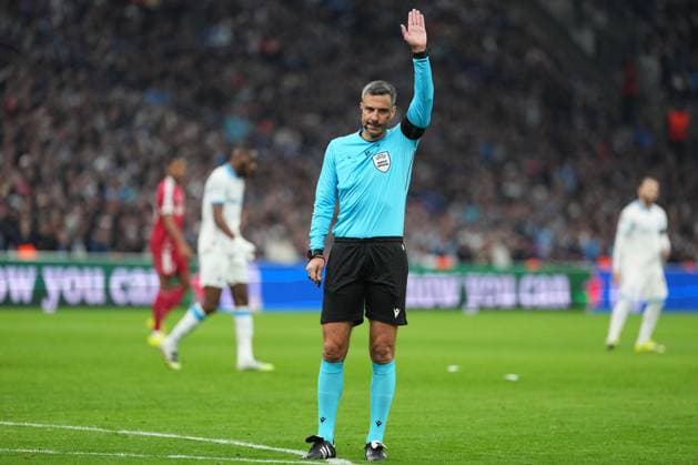 Referee Slavko Vincic Marseille v Liverpool, UEFA Champions League, Group Stage, Football, Orange Velodrome, Marseille, France - 21 Jan 2026Marseille Orange Vélodrome France EDITORIAL USE ONLY No use with unauthorised audio, video, data, fixture lists, club league logos or live services. Online in-match use limited to 120 images, no video emulation. No use in betting, games or single club league player publications.  Copyright: xDavexWinter Shutterstockx 16348361kh
