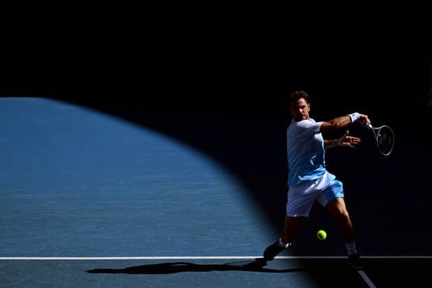 TENNIS AUSTRALIAN OPEN, Stan Wawrinka of Switzerland in action during the Men™s 2nd round match against Arthur Gea of France on day 5 of the 2026 Australian Open tennis tournament at Melbourne Park in Melbourne, Wednesday, January 22, 2026. ( NO ARCHIVING MELBOURNE VICTORIA AUSTRALIA  Copyright: xJAMESxROSSx 20260122122057426715