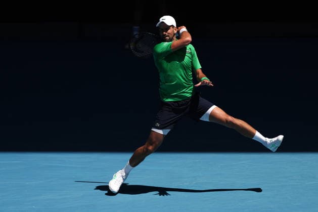 Novak Djokovic during his second round match Australian Open tennis tournament, Day Five, Melbourne Park, Australia - 22 Jan 2026Melbourne Melbourne Park Victoria (VIC) Australia  Copyright: xEllaxLing Shutterstockx 16371207x