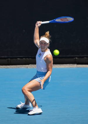 Laura Siegemund GER , Australian Open 2026, Melbourne Park, Melbourne, Victoria, Australia , Maddison Inglis AUS Laura Siegemund GER , Australian Open 2026, Melbourne Park, Melbourne, Victoria, Australia Copyright: xJuergenxHasenkopfx
