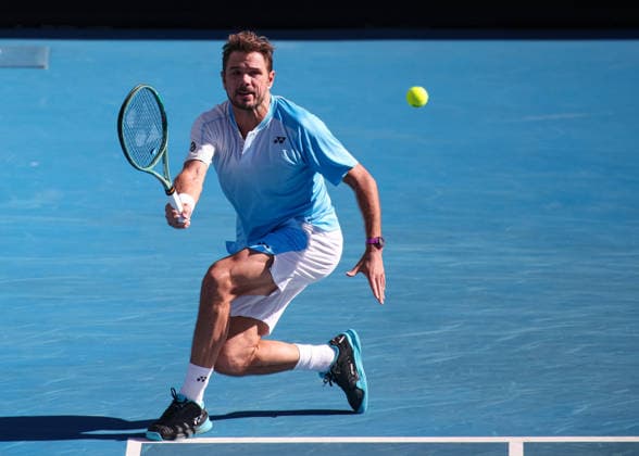 Stan Wawrinka SUI , Australian Open 2026, Melbourne Park, Melbourne, Victoria, Australia Copyright: xJuergenxHasenkopfx