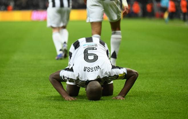 Yoane Wisse of Newcastle United celebrates scoring their first goal Newcastle United v PSV Eindhoven, UEFA Champions League, Group Stage, Football, St James Park, Newcastle, UK - 21 Jan 2026Newcastle St James Park United Kingdom EDITORIAL USE ONLY No use with unauthorised audio, video, data, fixture lists, club league logos or live services. Online in-match use limited to 120 images, no video emulation. No use in betting, games or single club league player publications. Copyright: xRichardxLee Shutterstockx 16348359bx