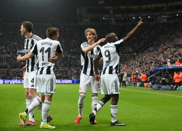 Yoane Wisse of Newcastle United celebrates scoring their first goal Newcastle United v PSV Eindhoven, UEFA Champions League, Group Stage, Football, St James Park, Newcastle, UK - 21 Jan 2026Newcastle St James Park United Kingdom EDITORIAL USE ONLY No use with unauthorised audio, video, data, fixture lists, club league logos or live services. Online in-match use limited to 120 images, no video emulation. No use in betting, games or single club league player publications. Copyright: xRichardxLee Shutterstockx 16348359by