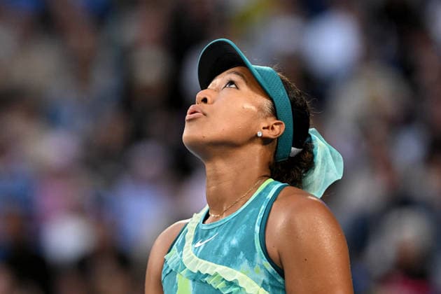 TENNIS AUSTRALIAN OPEN, Naomi Osaka of Japan reacts during the Women™s 2nd round match against Sorana Cirstea of Romania on day 5 of the 2026 Australian Open tennis tournament at Melbourne Park in Melbourne, Wednesday, January 22, 2026. ( NO ARCHIVING MELBOURNE VICTORIA AUSTRALIA  Copyright: xLUKASxCOCHx 20260122159698903823