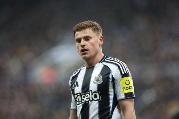 Newcastle Upon Tyne, England, 21st January 2026. Harvey Barnes of Newcastle United during the Newcastle United vs PSV Eindhoven UEFA Champions League match at St. James Park, Newcastle Upon Tyne. Picture credit should read: Nigel Roddis Sportimage EDITORIAL USE ONLY. No use with unauthorised audio, video, data, fixture lists, club league logos or live services. Online in-match use limited to 120 images, no video emulation. No use in betting, games or single club league player publications. SPI_088_NR_NEWC_PSV SPI-4467-0088