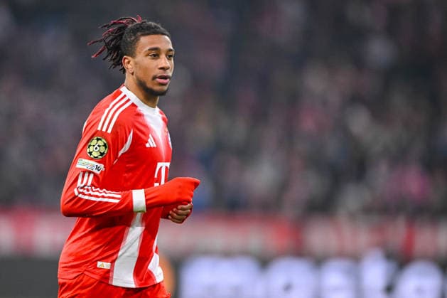 Michael Olise FC Bayern Munich Looks on during the UEFA Champions League 2025 26 League Phase MD7 match between FC Bayern Munich and R Union Saint Gilloise at Football Arena Munich on January 21, 2026 in Munich, Germany Photo by Harry Langer DeFodi Images