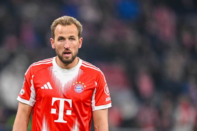 Harry Kane FC Bayern Munich Looks on during the UEFA Champions League 2025 26 League Phase MD7 match between FC Bayern Munich and R Union Saint Gilloise at Football Arena Munich on January 21, 2026 in Munich, Germany Photo by Harry Langer DeFodi Images