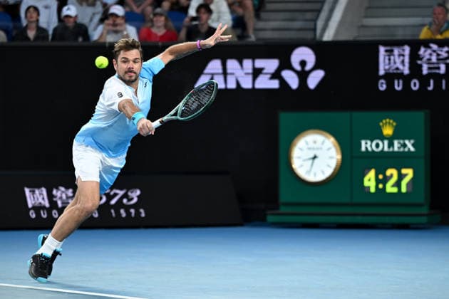 TENNIS AUSTRALIAN OPEN, Arthur Gea of France during the Men™s 2nd round match against Stan Wawrinka of Switzerland on day 5 of the 2026 Australian Open tennis tournament at Melbourne Park in Melbourne, Wednesday, January 22, 2026. ( NO ARCHIVING MELBOURNE VICTORIA AUSTRALIA  Copyright: xJAMESxROSSx 20260122166428183643