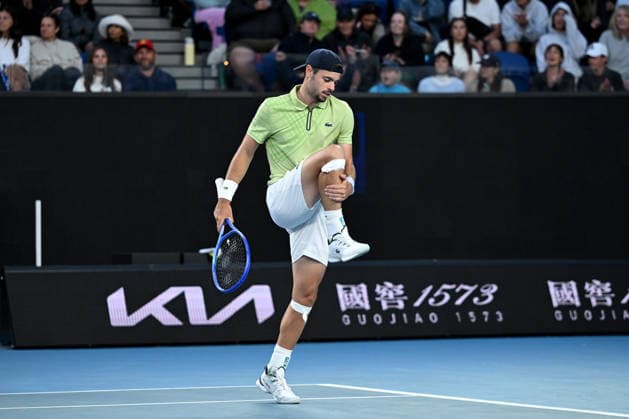 TENNIS AUSTRALIAN OPEN, Arthur Gea of France during the Men™s 2nd round match against Stan Wawrinka of Switzerland on day 5 of the 2026 Australian Open tennis tournament at Melbourne Park in Melbourne, Wednesday, January 22, 2026. ( NO ARCHIVING MELBOURNE VICTORIA AUSTRALIA  Copyright: xJAMESxROSSx 20260122150733477330
