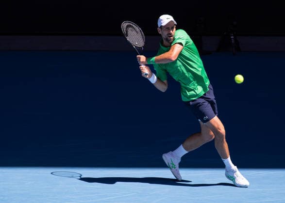 Novak Djokovic SRB , Australian Open 2026, Melbourne Park, Melbourne, Victoria, Australia Copyright: xJuergenxHasenkopfx