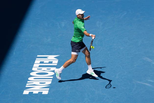 Novak Djokovic SRB , Australian Open 2026, Melbourne Park, Melbourne, Victoria, Australia Copyright: xJuergenxHasenkopfx