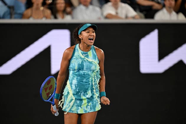 TENNIS AUSTRALIAN OPEN, Naomi Osaka of Japan celebrates match point during the Women™s 2nd round match against Sorana Cirstea of Romania on day 5 of the 2026 Australian Open tennis tournament at Melbourne Park in Melbourne, Wednesday, January 22, 2026. ( NO ARCHIVING MELBOURNE VICTORIA AUSTRALIA  Copyright: xLUKASxCOCHx 20260122197474784630