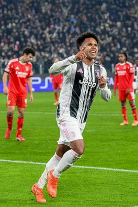 Juventus v Benfica, UEFA Champions League football, Turin, Italy Turin, Italy. 21st, January 2026. Weston McKennie (22) of Juventus scores for 2-0 during the UEFA Champions League match between Juventus and Benfica at Allianz Stadium in Turin. Italy, Torino, Juventus Stadium  Copyright: xGonzalesxPhoto TommasoxFimianox